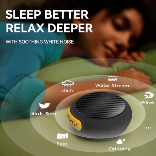 ANCwear Portable Bluetooth Speakers Wireless Mini Speaker with Enhanced Bass, HD Sound, Wearable Speaker with Microphone, ...