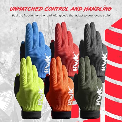 HWK Motorcycle Gloves for Men & Women Motocross Riding Driving Tactical Cycling Biker Moto Racing All-Purpose Gloves