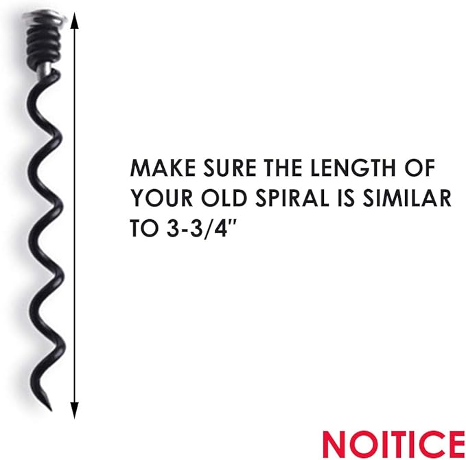 Best 6 Pack Replacement Corkscrew Spiral/Worm for KAYCROWN and BestUtensils Wine Opener