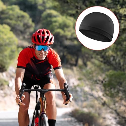 WY LIGHTING LEVEL 3Pcs Skull Caps Soft Lightweight Beanie Hats Moisture Wicking Stretchy Breathable Helmet Liner for Men