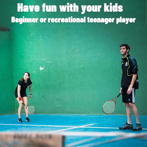 Magicorange Kids Tennis Rackets, Racket Set of 2 Players Tennis Training Equipment for Parent-Child Activities with Traine...
