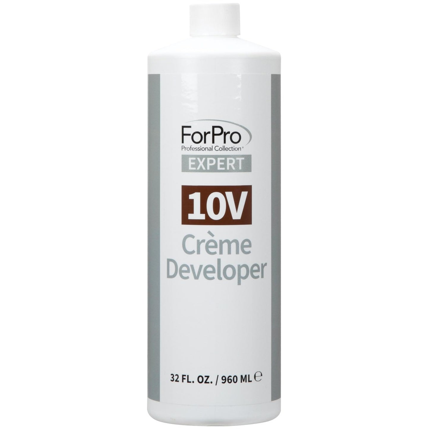 ForPro Expert 10 Volume Crme Developer for Hair Lightening, Gray Coverage & Color Deposit with Minimum Lift, 32 Fl Oz