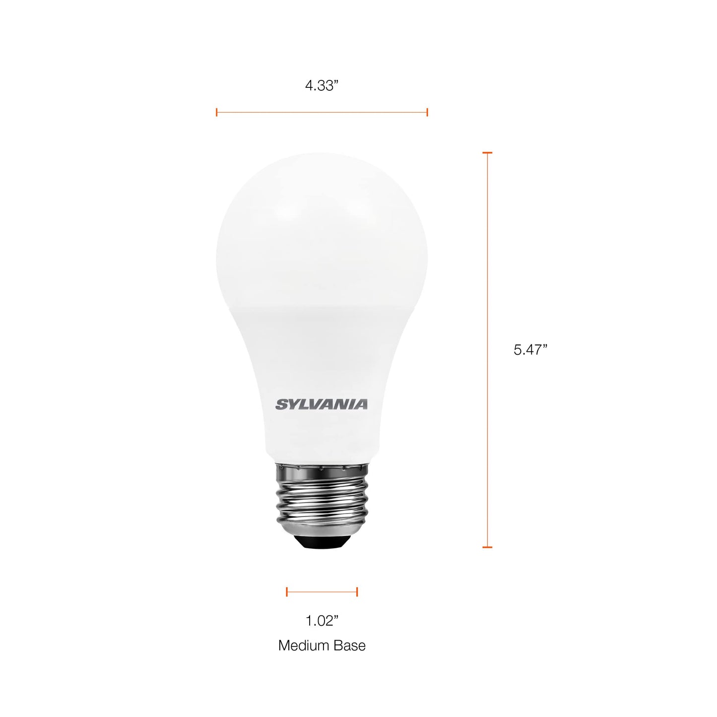 Ledvance Sylvania Night Chaser A21 Led Light Bulb, 200W Equivalent, 3000 Lumen, Soft White, 22W, Non-Dimmable, 1