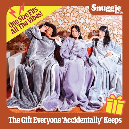 Snuggie The Original Wearable Blanket With Sleeves & Pockets | Cozy Oversized Throw for Men & Women | One Size, 71 x 54