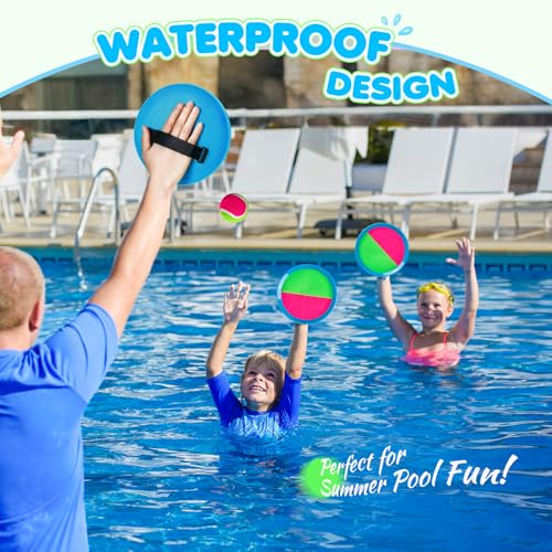 Toss and Catch Ball Set Upgraded - Kids Toys Beach Toys Baseball Games - Sturdy & Water-Resistant Great for Outdoor Pool Y...