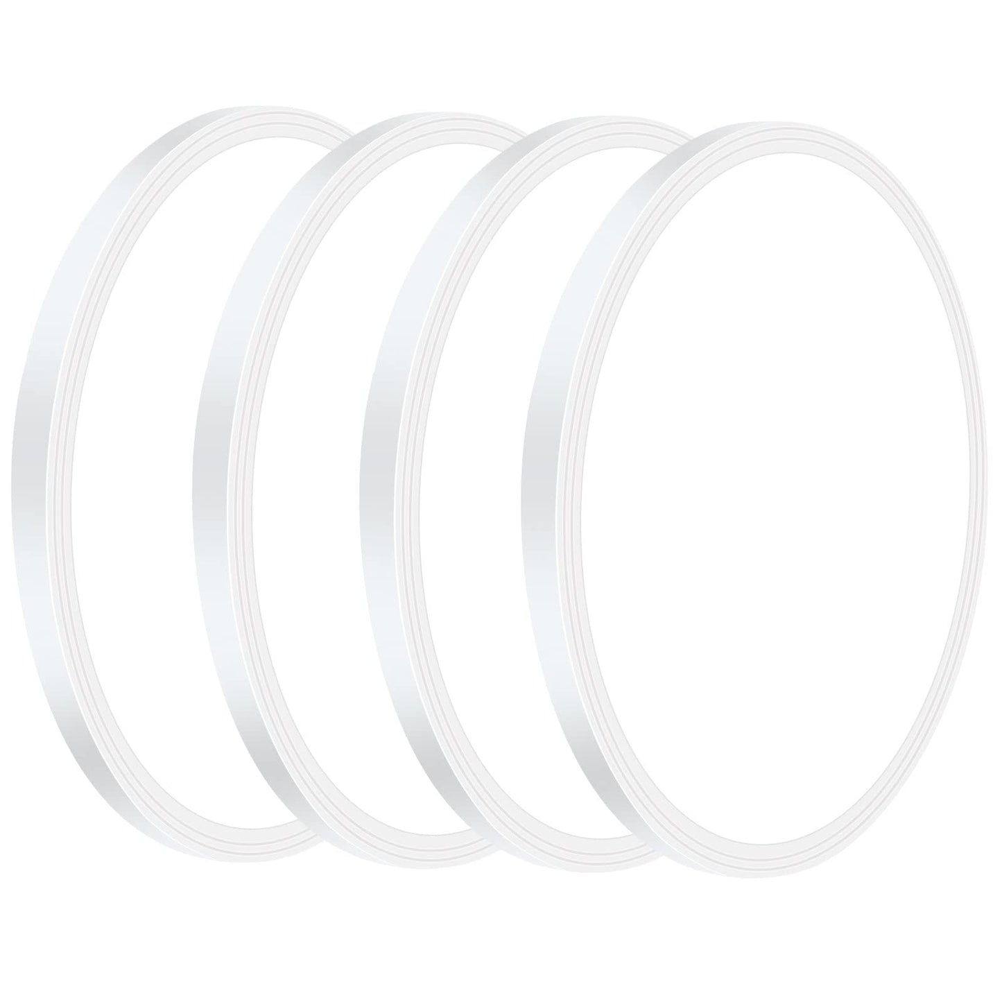 Superyofo Ceiling Light 24W Slim LED Fixture, 9 Inch, Round, Day White 6000K, Black, 250W Equivalent, Surface Mount, 4 Pack