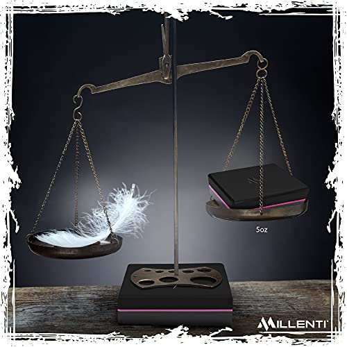 Millenti Gray Black Yoga Block Yoga Brick - Sold as Single EVA Foam Block, Bevelled Edge, Non-Slip, Latex-Free Block with ...