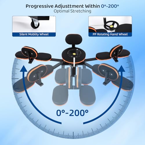 Olenyer Leg Stretcher,220lbs Heavy Leg Stretch Machine,200° Adjustable Split Machine for Ballet,Home Gym Leg Stretching Tr...