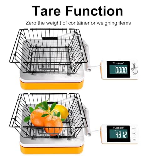 Fuzion Shipping Scale - Digital Postal Scale 110LB x 0.1oz, Large LCD Display, 5 Units, Scale for Packages, Postage - Dual...