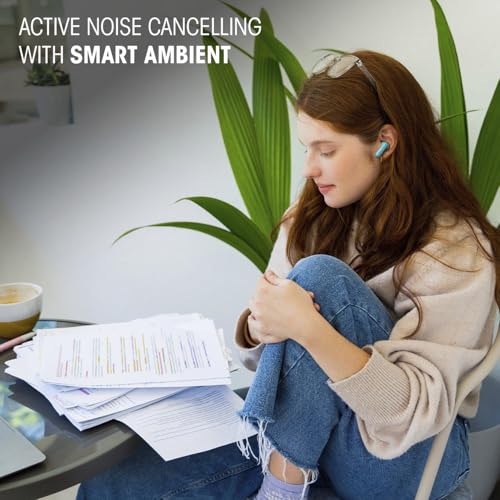 JBL Vibe Beam 2 - True Wireless Noise Cancelling Earbuds with JBL Pure Bass Sound & Smart Ambient Technology, 4mics for Cr...