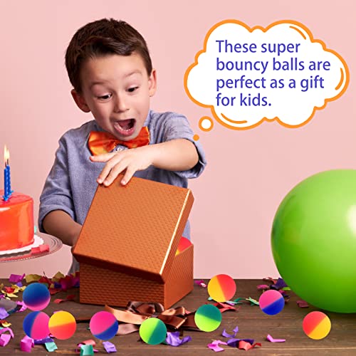 Irrmshr 18 Pcs Bouncy Balls for Kids,45 mm Jumbo Super Bouncy Balls,Rubber High Bouncing Balls in Bright Assorted Multi Co...