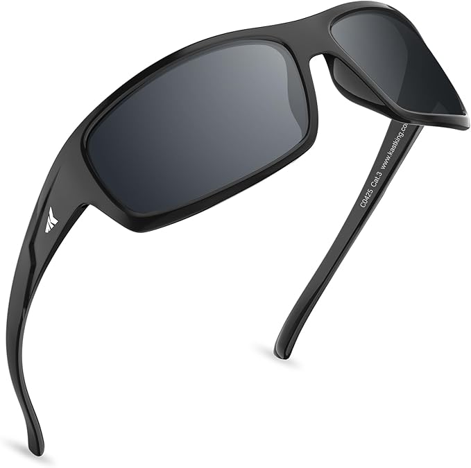 KastKing Kateel Polarized Sport Sunglasses for Men and Women, Ideal for Driving Fishing Cycling and Running,UV Protection