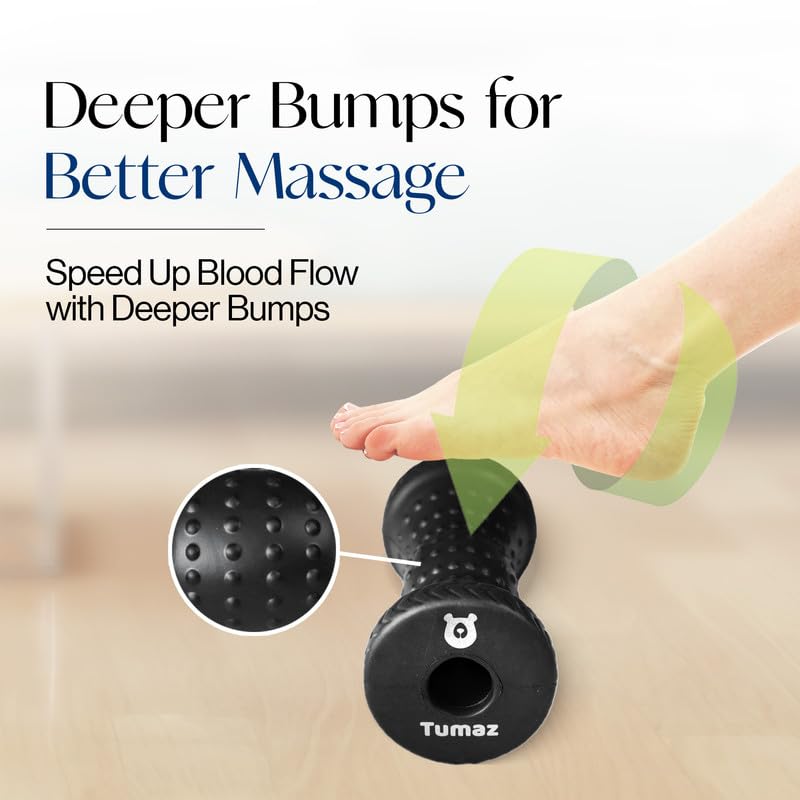 Tumaz Foot Roller for Plantar Fasciitis Relief，Foot Massage Roller for Alleviate Planter Fasciitis Pain,Arch Pain,Trigger ...