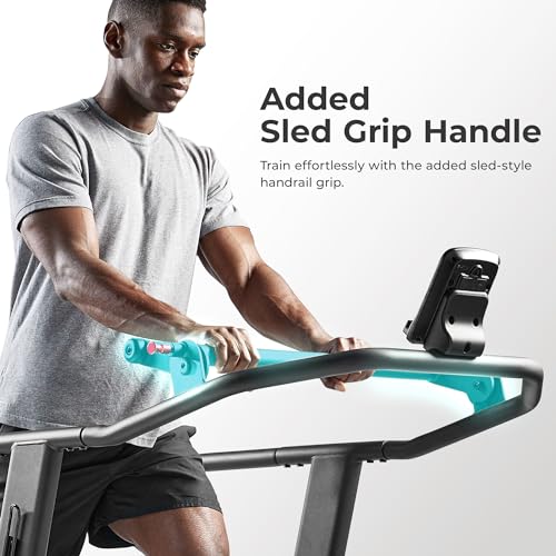 Sunny Health & Fitness Premium Manual Treadmill – Non-Motorized, Heavy-Duty, Commercial-Grade, Adjustable Handlebar, for E...