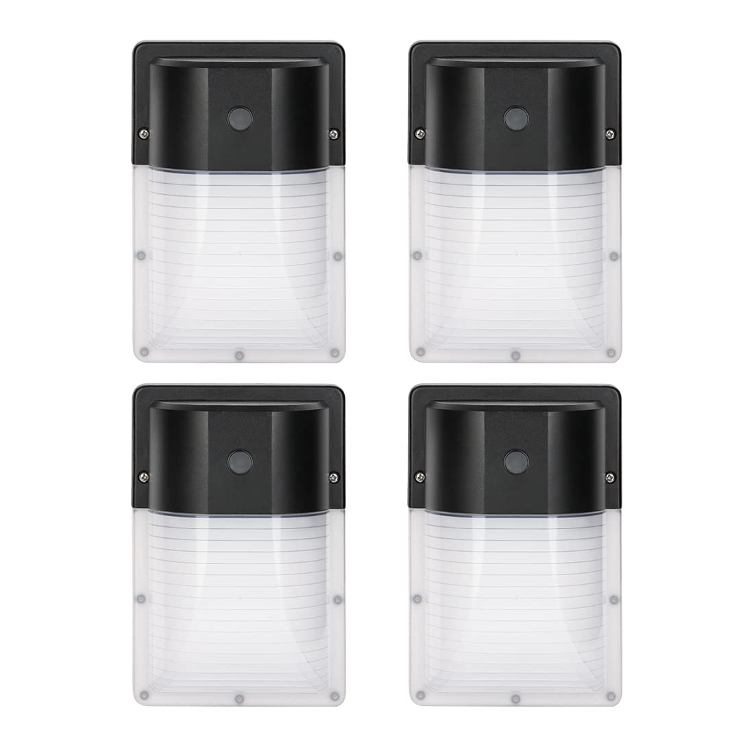 Kadision Led Wall Pack Light, 13W 1430Lm, Dusk To Dawn, Ip65 Waterproof, 4-Pack, Black, Model Wp-13As(5000K)