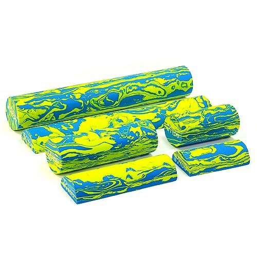 Healthy You Low Density Soft/Medium Foam Physical Therapy Roller (18" Half Round)