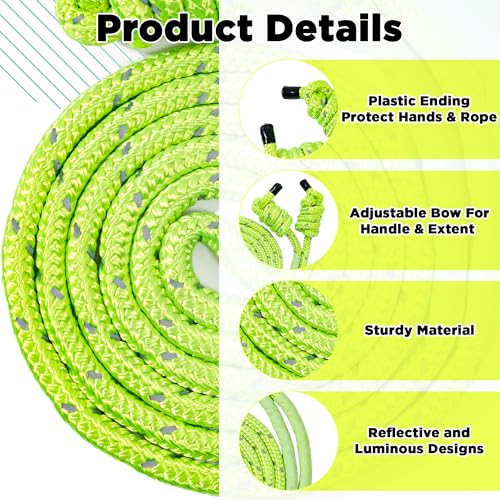 GQIRIL Flow Exercise Jump Rope - Long Weighted Jumping Rope for Workout Women Men Fitness, Adjustable Double Woven Heavy J...