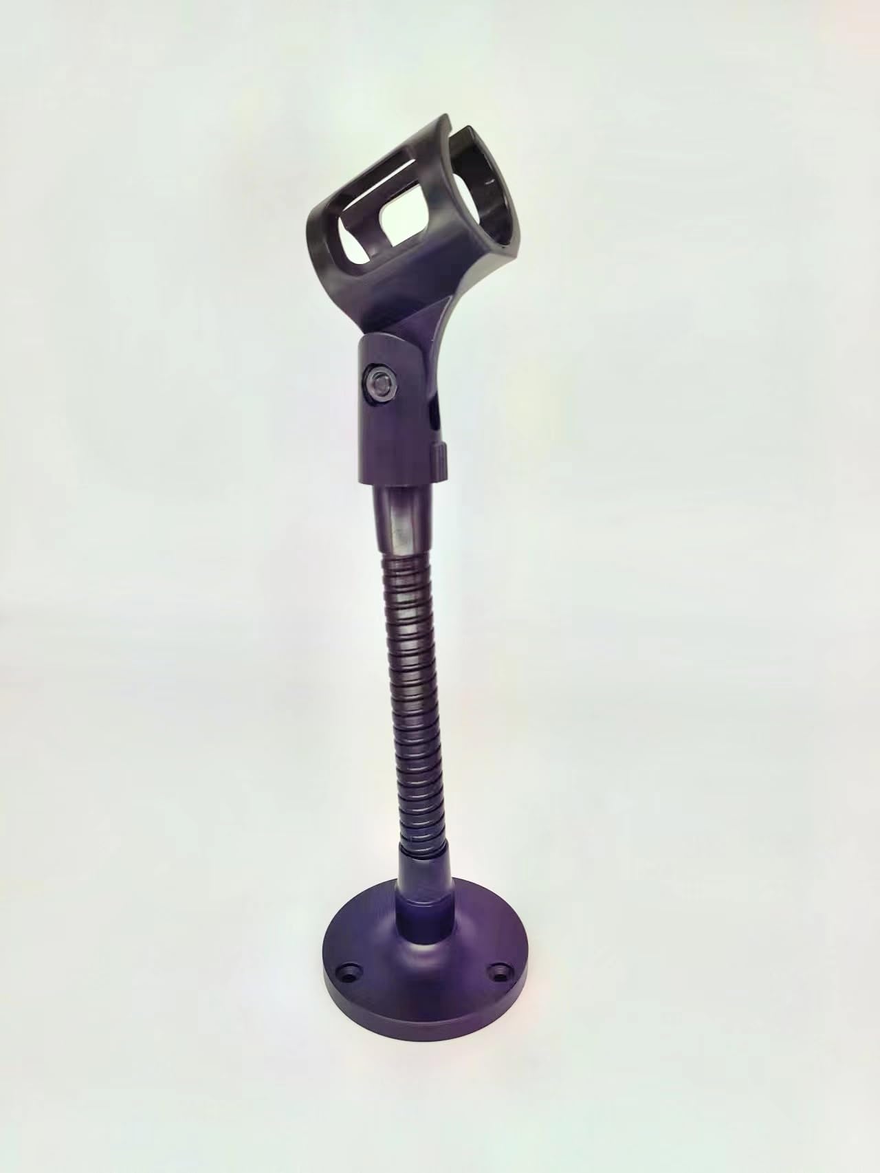 Mic Holder,Cellphone Holder With 6Arm & Mic Clip,Phone Clip With Heavy-Duty & Stable Round Base Fits For All Mobile Phone And Mi