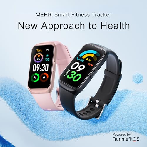 MEHRI Fitness Tracker - Smart Watch with 24/7 Heart Rate, Blood Pressure & Oxygen, Sleep & Stress Monitoring, IP68 Waterpr...
