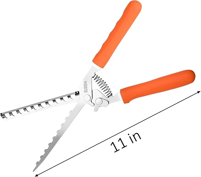 Rib Membrane Remover, Stainless Steel Cooking Accessories, Ergonomic BBQ Accessories, Dishwasher Safe Grilling Accessories, Christmas for Men (Orange)