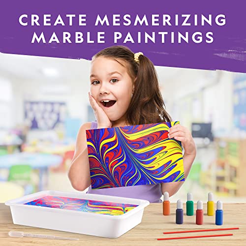 National Geographic Mega Arts and Crafts Kit for Kids – Mosaic Kit, Marbling Paint Kit & Air Dry Clay Pottery Kit – Art Pr...