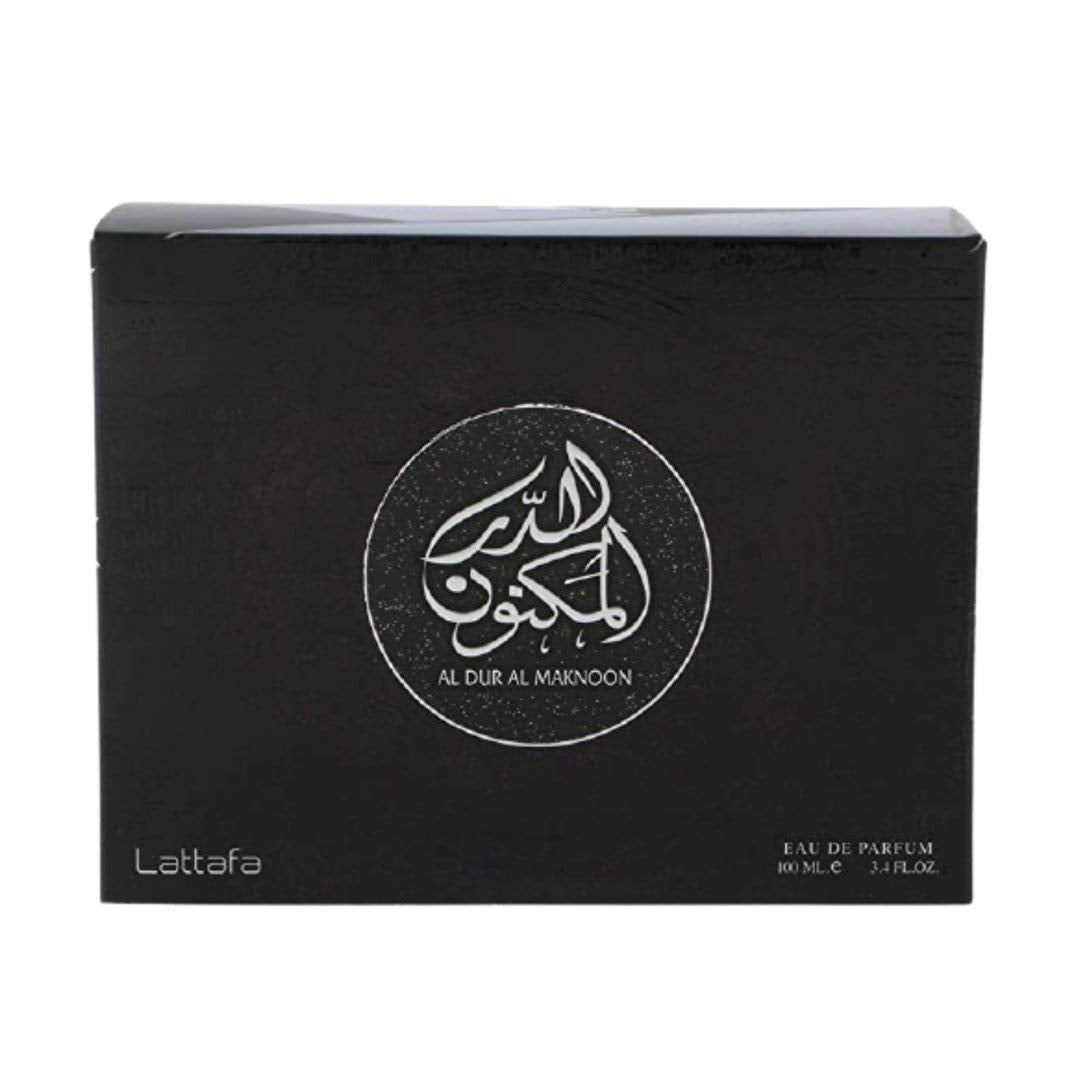 Lattafa Al Dur Al Maknoon Silver for Men EDP - 100 ML (3.4 oz) I Fresh Light Leather With Fruity Accents I Leathery,Musky,Slightly Smoky with a pleasant aura I Suitable for any Occasion I