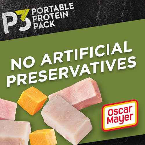 P3 Portable Protein Pack with Turkey, Ham & Cheddar Cheese, 5 ct Pack, 2.3 oz Trays