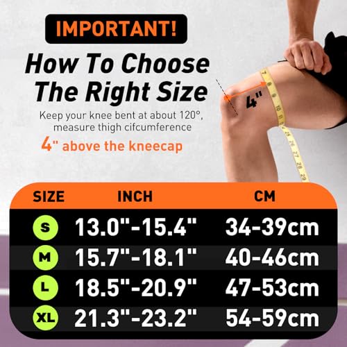LETSHAKE Knee Brace for Women & Men, Knee Pain Relief with 1.5X Springs Side Stabilizers & Patella Gel Pads Maximum Knee S...