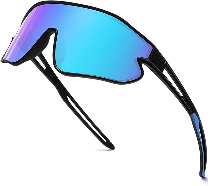 SEKKAF Kids Sunglasses, Youth Baseball Sunglasses Polarized Sports Cycling Shades for Boys Girls Lightweight Frame