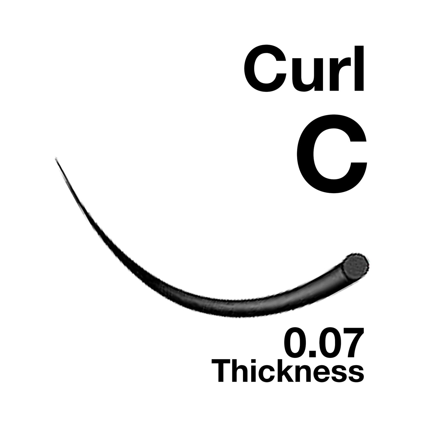 EMILYSTORES Eyelash Extensions 0.07mm Thickness C Curl Length 8-14mm Mixed Size Easy Fan Eye Lashes For Lash Extensions(0.07,C,M