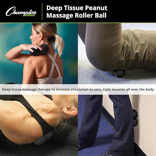 Champion Sports Massage Ball - Deep Tissue Roller Balls for Trigger Point Relief on Feet, Back, Neck, Shoulders - Multiple...