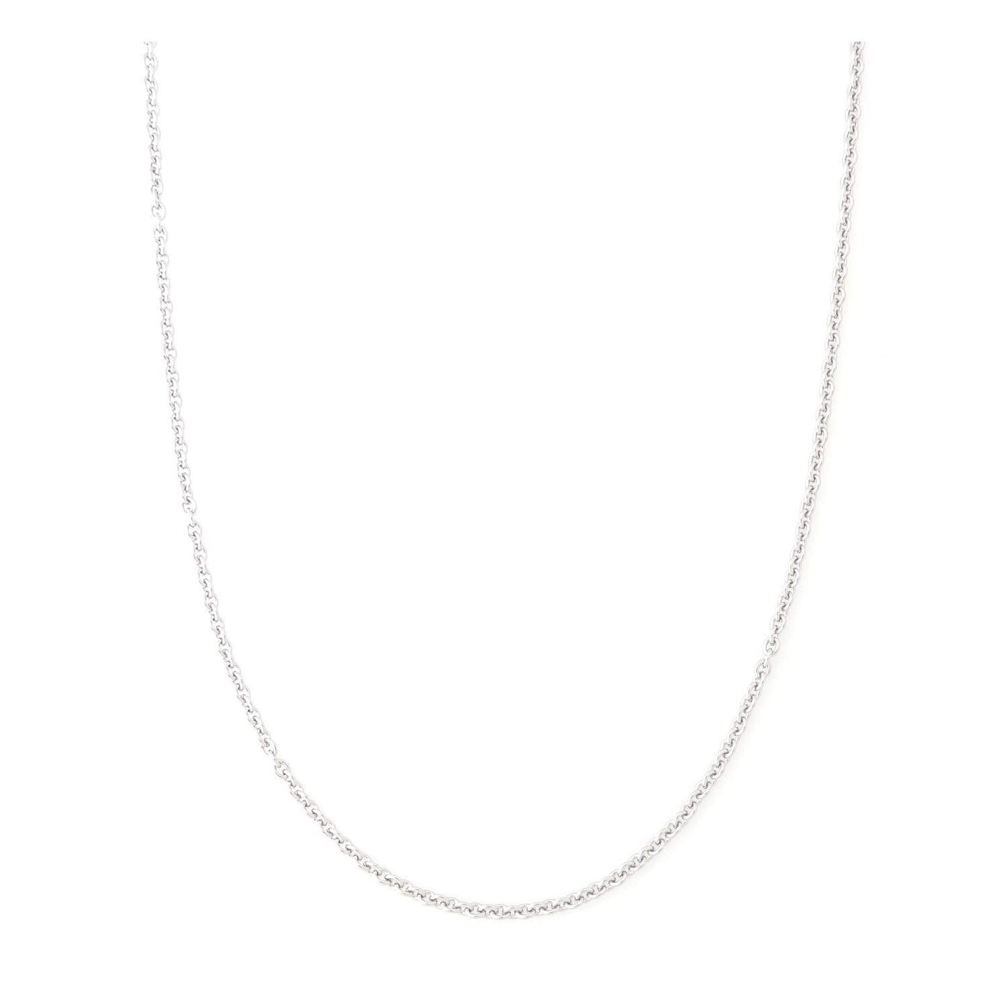2MM Stainless steel chain necklace, Thin cable chain necklace for women men, Silver chains for necklace alone or pendant additio