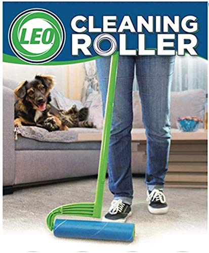Leo 10-Inch Wide Lint Roller Refills, 6 Rolls with 50 Sheets Each (300 Sheets Total), Extra Sticky for Pet Hair, Carpet & ...