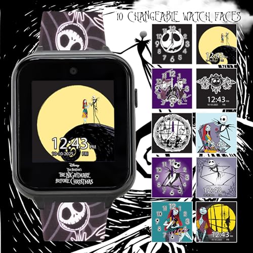 Nightmare Before Christmas Interactive Smartwatch for Kids - Camera, Games & Fitness Features
