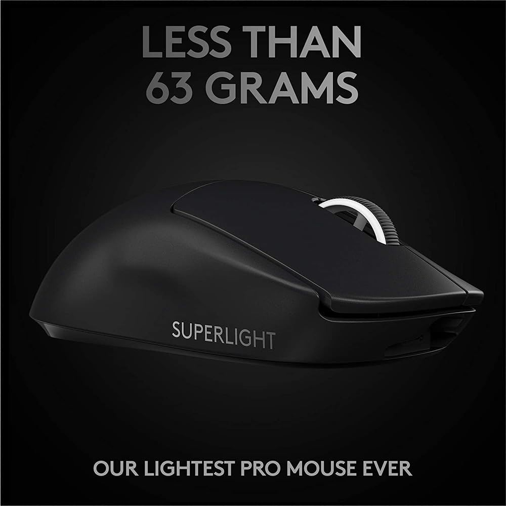 Logitech G PRO X Superlight Wireless Gaming Mouse - Black