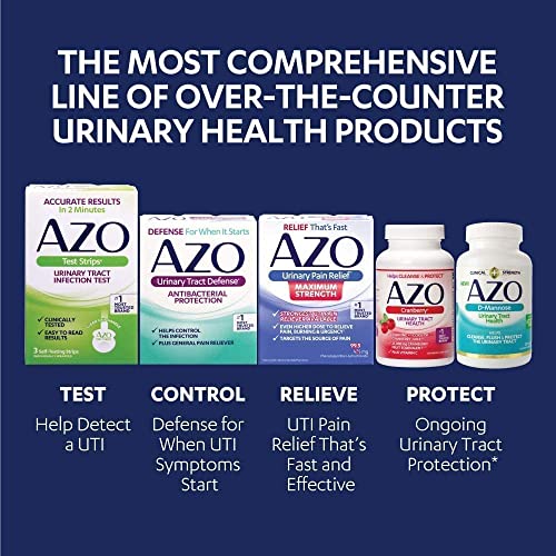 AZO D Mannose Urinary Tract Health, Cleanse, Flush & Protect The Urinary Tract, No.1 Pharmacist Recommended Brand, Clinical Strength, Non-GMO, 120 Count (Pack of 2)