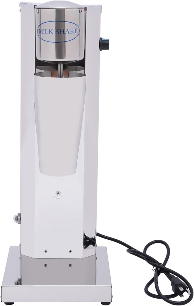Milkshake Maker for Malts Soda Fountain Drinks Protein Shakes Whipping Omelets and Pancake Batter Kitchen Commercial 110V Stainless Steel Single Head 16000RMP
