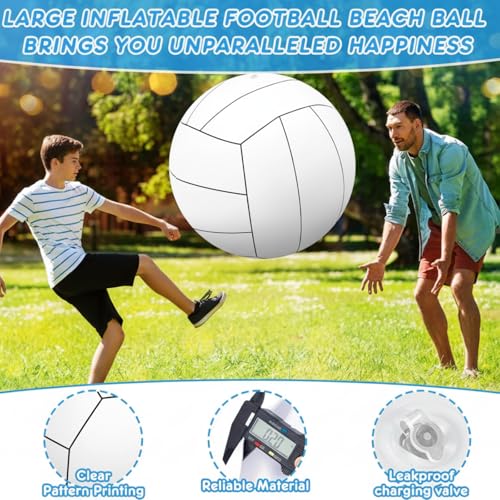 Libima 27 Inch Giant Inflatable Volleyball Large Beach Pool for Outdoor Activity Themed Party