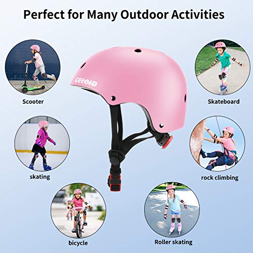 CELOID Kids Bike Helmet,Toddler Skateboard Helmets for Ages 2-3-5-8-14 Years Boys Girls，Adjustable Multi-Sport Bicycle Ska...
