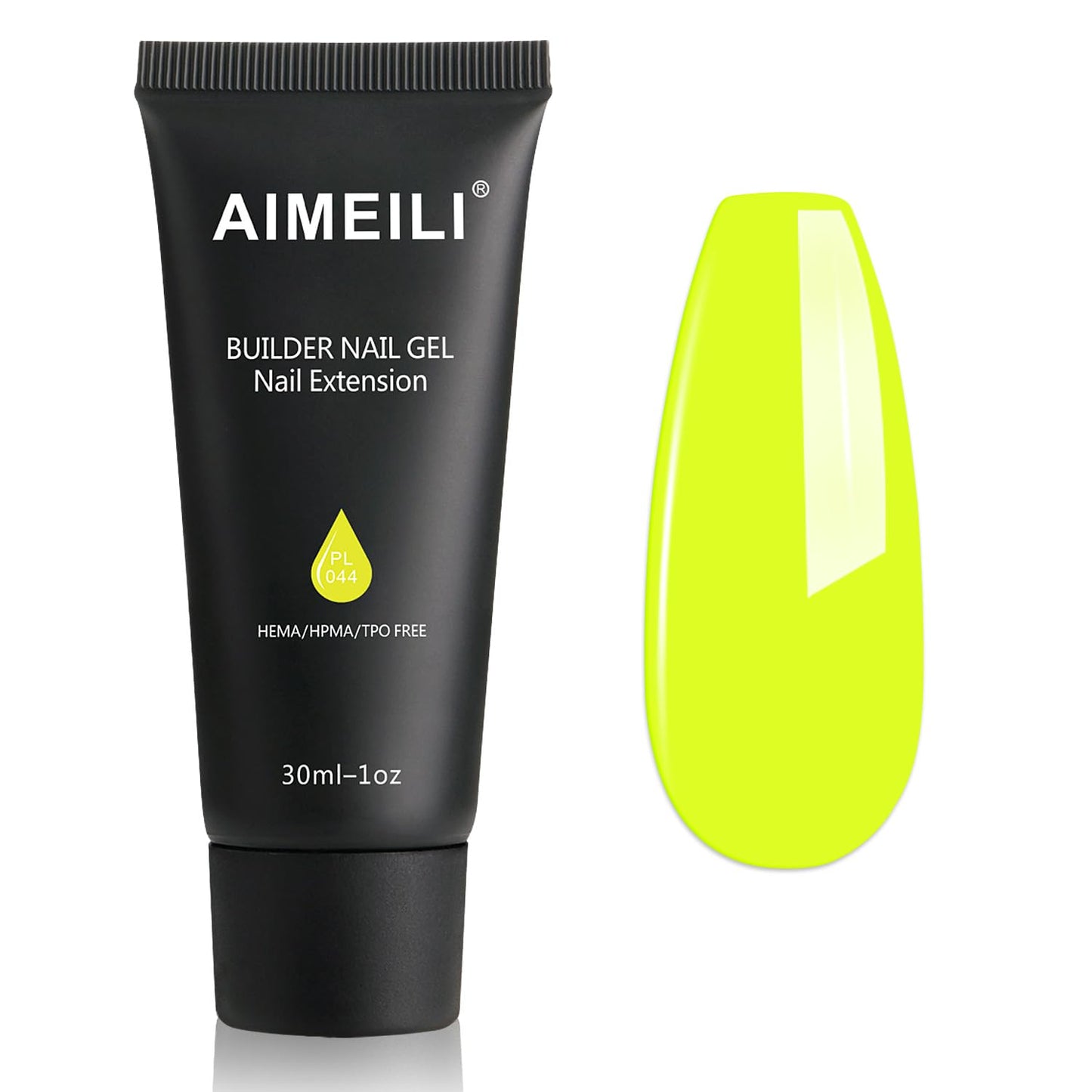 AIMEILI Poly Nail Extension Gel Yellow Builder Nail Gel Hema Free Poly Nail Enhancement Nail Art Design DIY Salon Nail At Home G