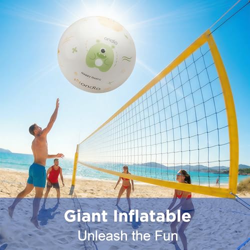 Funscape Kids Large Beach Ball Toy, Inflatable Swimming Pool Water Toy, Fun Playground Sport Ball Game, Big Blow up Backya...