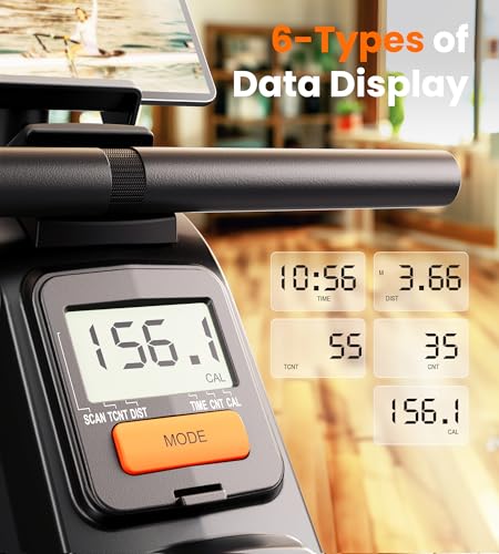 YOSUDA Magnetic/Water Rowing Machine for Home - Rower Machine Use with Bluetooth, App Supported, Rowing Machine for Beginn...