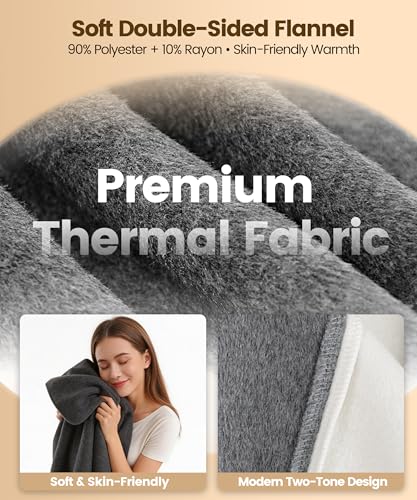 IUECSE Cordless Wearable Heated Blanket, Heated Blanket Battery Operated with Power Bank, USB Heating Throw Shawls Portabl...
