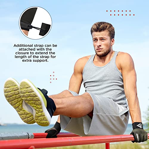 RDX Weight Lifting Gloves with Wrist Support -Touch Screen Full Finger Gym Workout, Breathable Anti Slip Padded Grip, Men ...