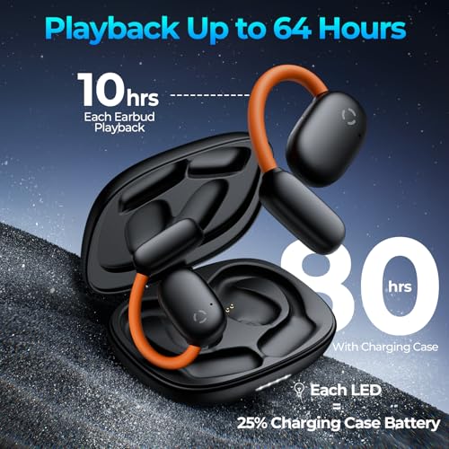 occiam Ear Buds Wireless Earbuds, AI Translation, 80H Playback, Earhook Glow & Control,16.2mm Large Driver for Rich Audio,...