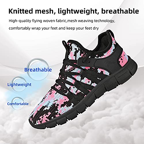 AOE Womens Fashion Walking Running Shoes Ultra Lightweight Breathable Mesh Tennis Shoes Non Slip Athletic Workout Gym Snea...