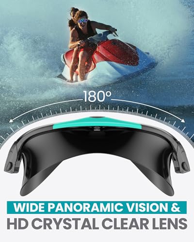 OutdoorMaster Swim Mask - Wide View Swimming Mask & Goggles Anti-fog Waterproof