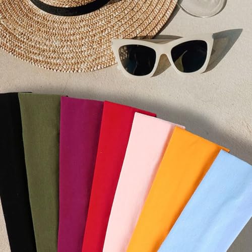 IVARYSS Workout Headbands for Women Non Slip, Premium Stretchy Soft Fabric Head Bands for Women's Hair, Wear for Yoga, Run...