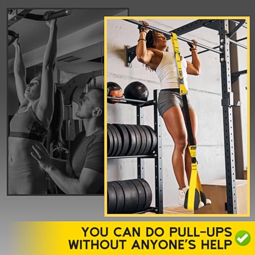 HOXWC Pull Up Assistance Bands, Adjustable Heavy Duty Resistance Band for Pull Up, 3 Pull Up Bands, Comfortable Fabric Fee...