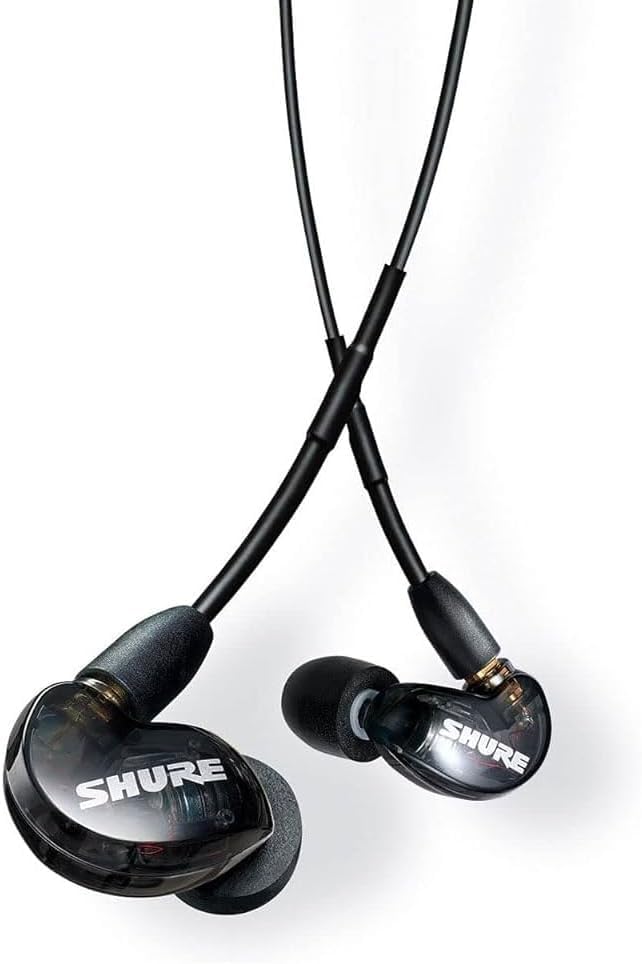 Shure SE215 PRO Wired Earbuds, Professional Sound Isolating Earphones with Clear Sound, Deep Bass, Secure in-Ear Fit, Carr...